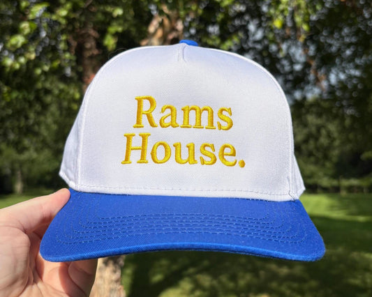 Rams House Hat (Yellow - Blue Brim)