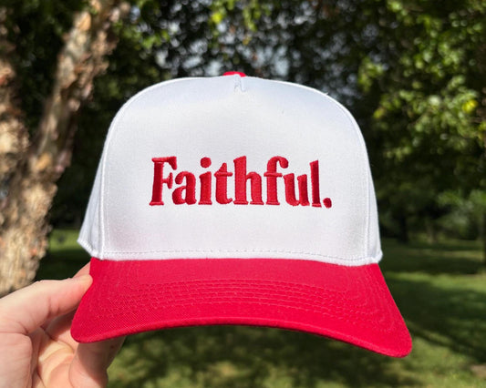 Faithful Hat (Red Brim)